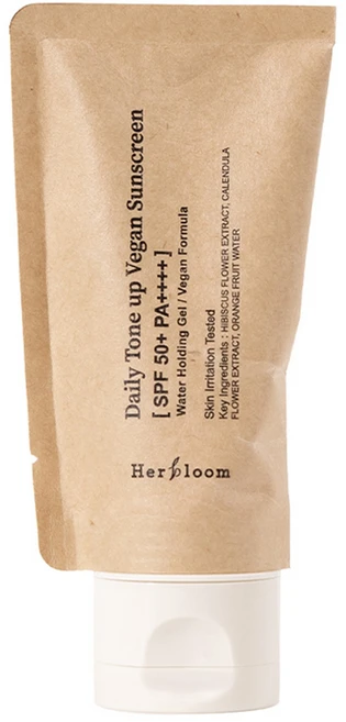 [비건라이프] 허블룸 데일리 톤 업 비건 선스크린 SPF50+ PA++++, 50ml, 1개 - 쿠팡