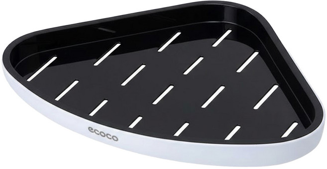 ecoco 意可可 牆角置物架, 黑色, 1個
