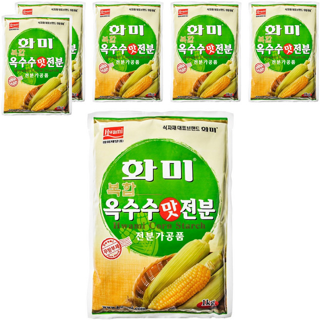 Hwami 玉米澱粉(複合) 1KG 1包, 6個