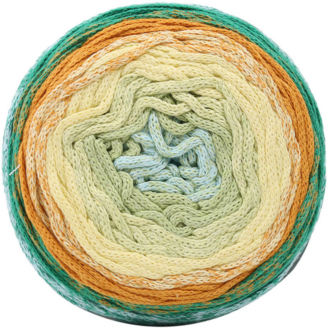 Mamaknit Macrome Cake系列 編織線, 混色19號, 250m, 1球