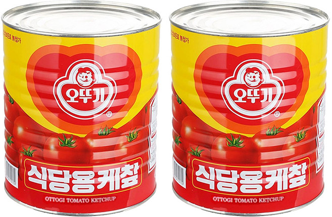 오뚜기 오리지널 식당용 케첩 캔, 3.3kg, 2개