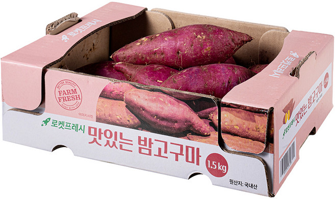 맛있는 밤고구마, 1박스, 1.5kg
