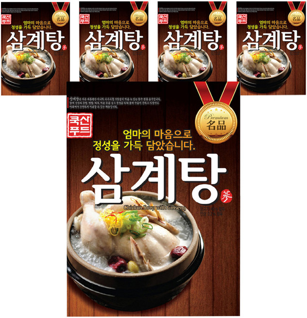 쿡산 삼계탕, 1kg, 5개