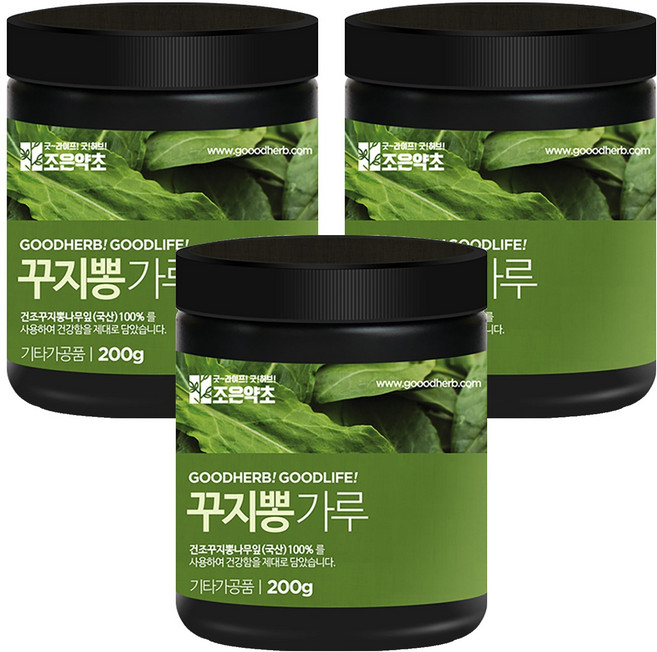 조은약초 프리미엄 꾸지뽕잎 가루, 3개, 200g