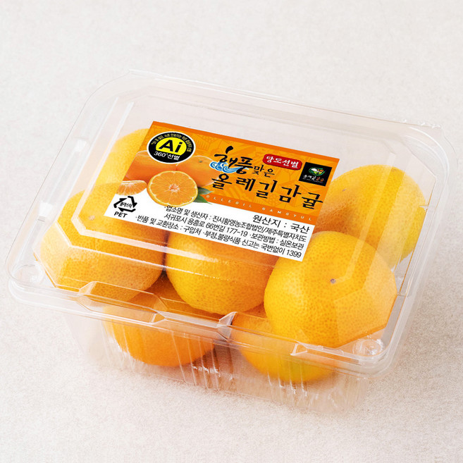 올레길 AI 당도선별 11brix 감귤, 500g(로열과), 1개