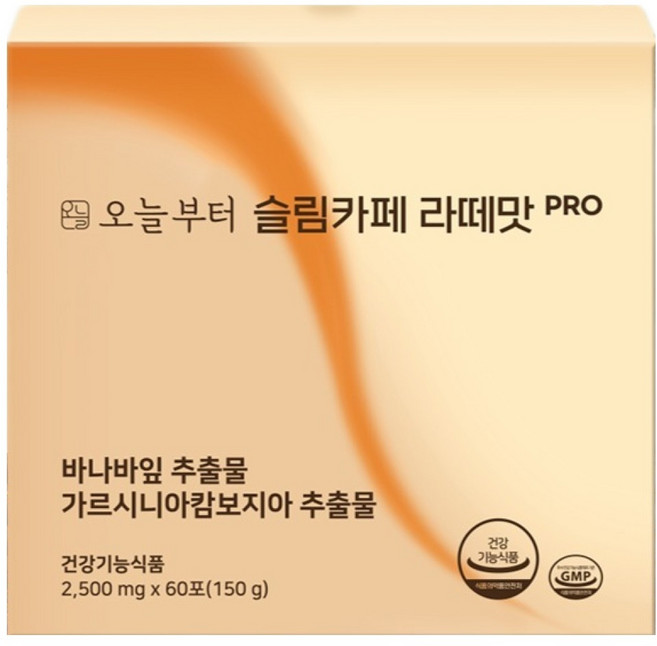 오늘부터 슬림카페 라떼맛 PRO 다이어트커피 60p, 150g, 1개