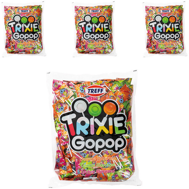 트릭시 고팝 플랫 롤리팝, 2kg, 4개