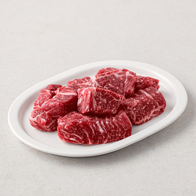 육교시 한우 찹스테이크 1등급, 180g, 1개