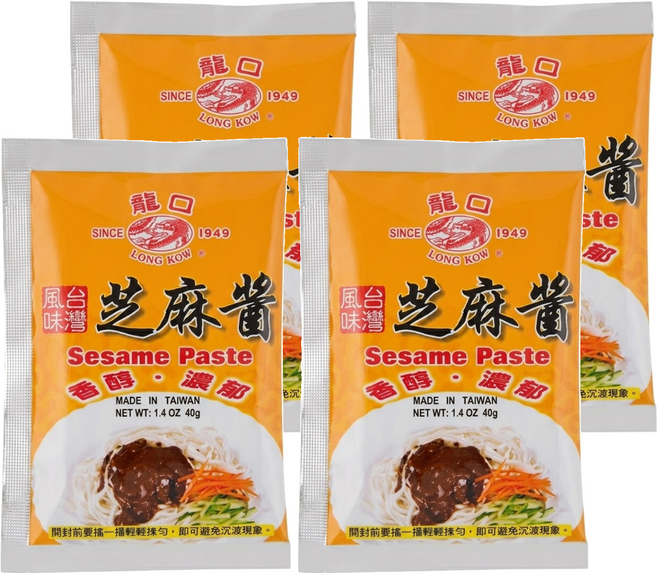 龍口 芝麻醬包, 40g, 4包