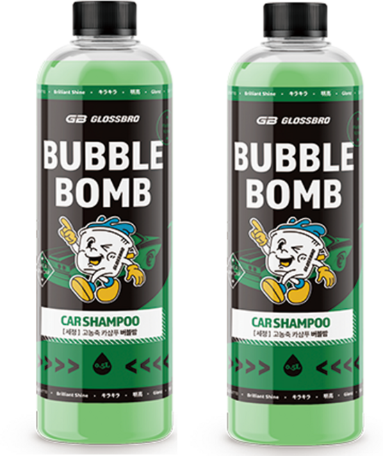 글로스브로 버블밤 카샴푸, 500ml, 2개