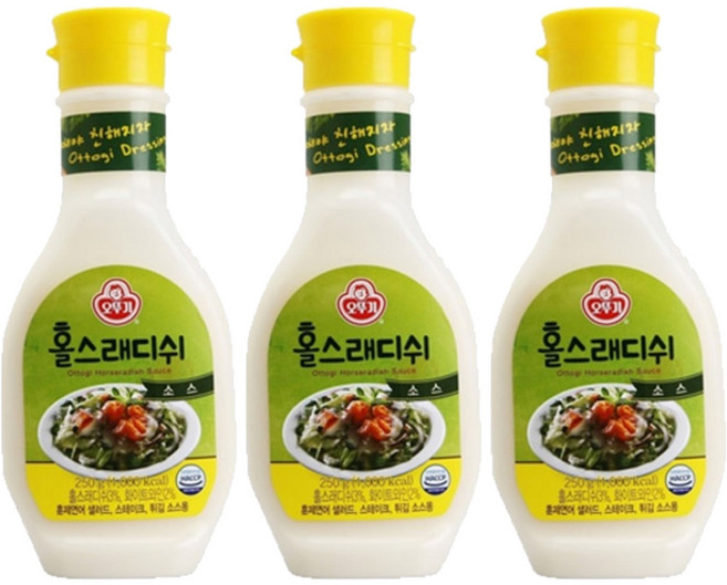 오뚜기 홀스래디쉬 소스, 250g, 3개