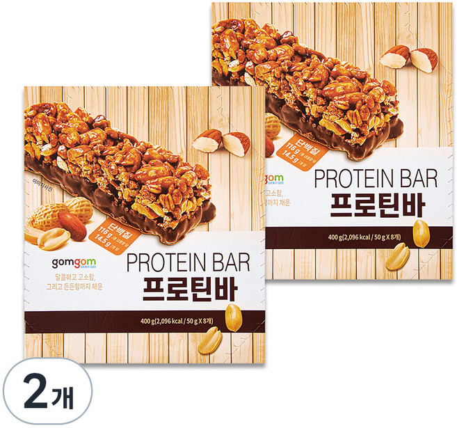 곰곰 프로틴바, 400g, 2개