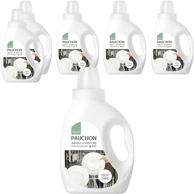 뽀숑하우스 식기세척기 세제 액상형, 650ml, 6개