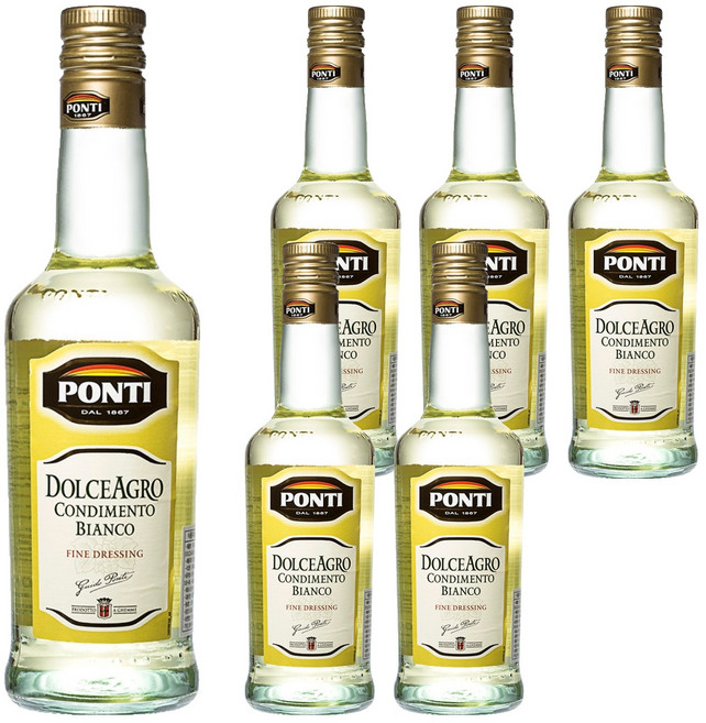 폰티 화이트 발사믹 식초, 6개, 500ml