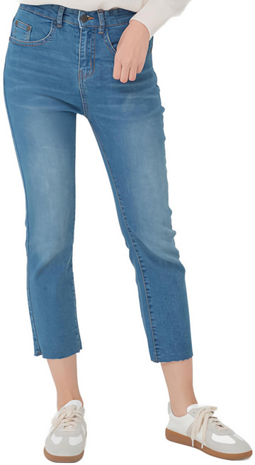 CARET 女款修身直筒牛仔褲