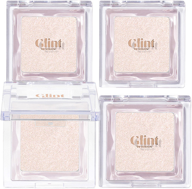 Glint 바이 바디보브 하이라이터 2.3g, 04밀키문, 3개