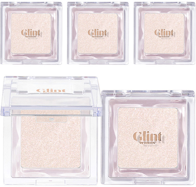 Glint 바이 바디보브 하이라이터 2.3g, 04밀키문, 4개