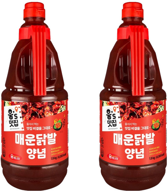 움트리 매운 닭발 양념, 1.9kg, 2개