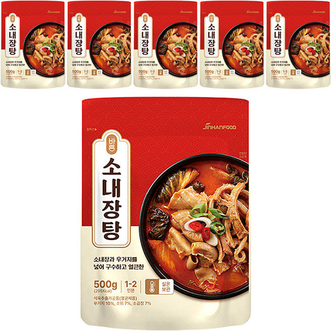 진한식품 바른 소내장탕, 500g, 6개