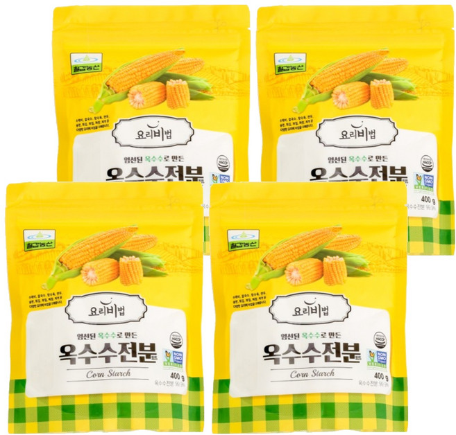 七甲農山玉米澱粉, 400g, 4包