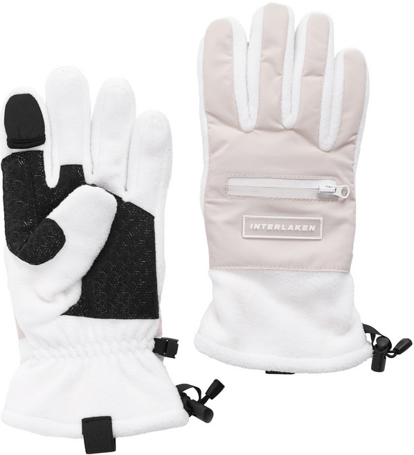 니즈더펫 인터라켄 위드 강아지 산책 장갑, 베이지, 1세트