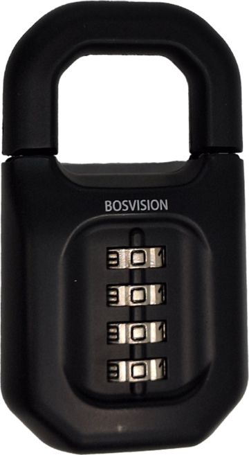 BOSVISION 博士威 鋅合金四字輪密碼鎖 BV-8881BK 52mm, 1個