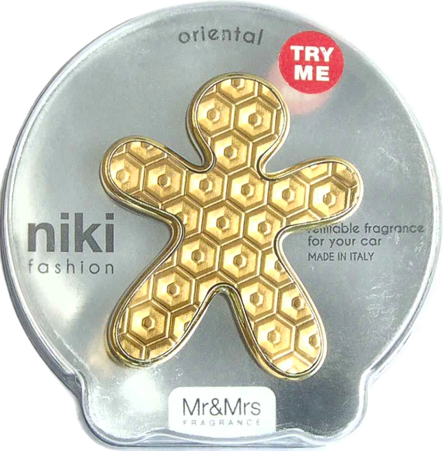 Mr&Mrs FRAGRANCE NIKI LAME' GOLD 車用香氛, 1組, 東方香氣