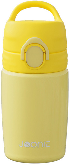 주니 원터치 스테인레스 텀블러 입모아컵, 240ml, 1개, 옐로우