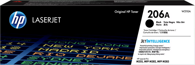 hp 惠普 HP 206A 碳粉匣 W2110A, 黑色, 1個