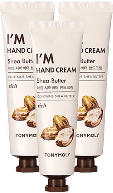 토니모리 아임 핸드크림 시어버터, 30ml, 3개