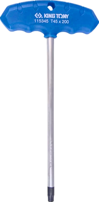KING TONY 金統立 專業級工具 T把六角星型扳手T27 KT115327R, 1個