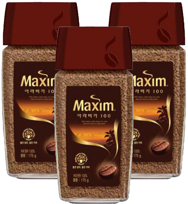 맥심 아라비카100 원두커피믹스 병, 175g, 1개입, 3개
