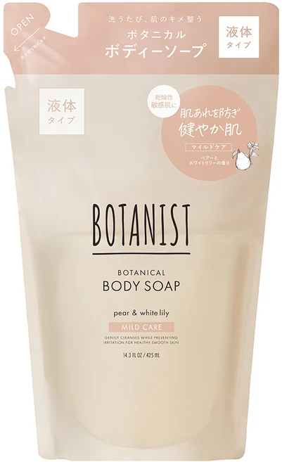 보타니스트 마일드케어 보타니컬 바디워시 배 화이트릴리향 리필, 1개, 425ml - 쿠팡