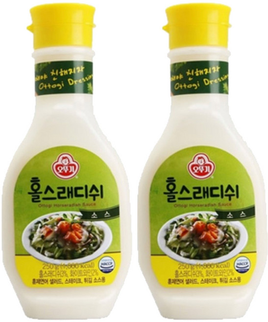 오뚜기 홀스래디쉬 소스, 250g, 2개