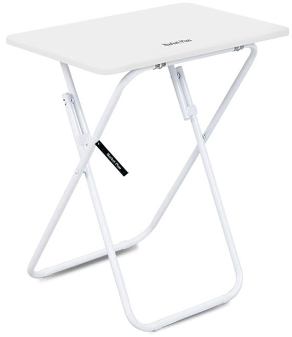 마켓플랜 접이식 사각 테이블, 화이트