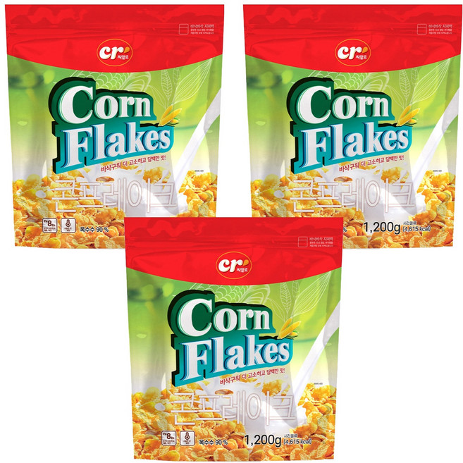 씨알로 정성드린 콘프레이크 시리얼, 1.2kg, 3개