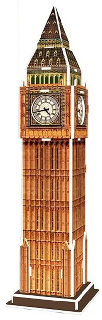 CubicFun 3D立體拼圖 22 x 16 x .1.8cm, 大笨鐘 褐色, 1盒