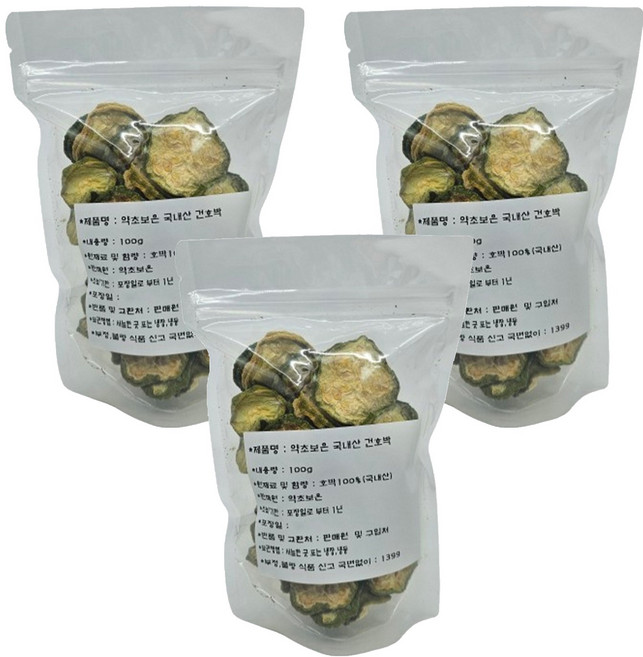 櫛瓜乾, 100g, 3個