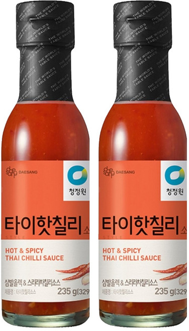 청정원 타이핫칠리소스, 235g, 2개
