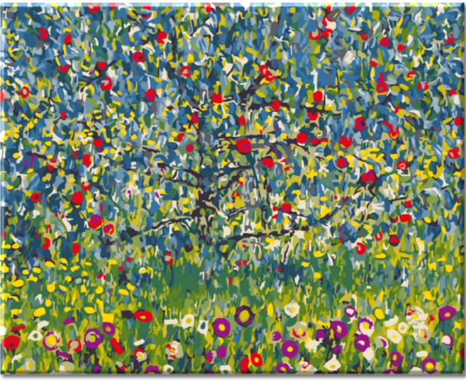 모모픽스페인팅 DIY 명화 그리기 60 x 75 cm, WP03 클림트 사과나무, 1개
