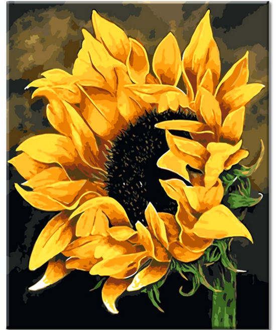 모모픽스페인팅 DIY 명화 그리기 60 x 75 cm, WK10 만개한 해바라기, 1개