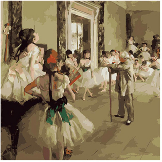 모모픽스페인팅 DIY 명화 그리기 60 x 75 cm, WH10 드가 발레수업, 1개