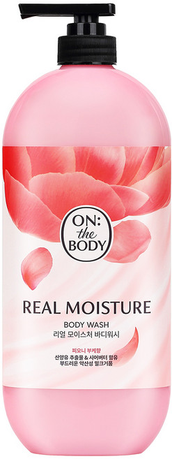 온더바디 리얼 모이스처 바디워시 피오니 부케향, 865ml, 1개