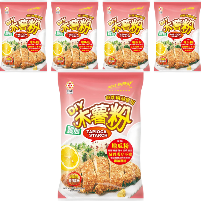日正食品 寶島木薯粉, 1kg, 5包