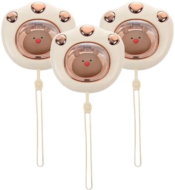 小麥購物 貓爪暖手寶 55g 3個, G751, 米色