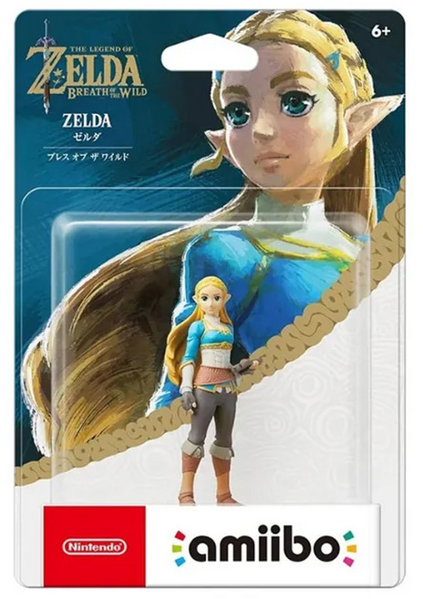 Nintendo 任天堂 amiibo 公仔 曠野之息系列 薩爾達荒野, NVL-001, 藍色 + 黃色, 1個