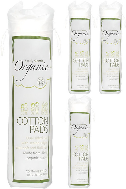 심플리잰틀 화장솜, 100매입, 4개