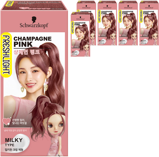 FRESHLIGHT 富麗絲 FRESHLIGHT染髮霜, 香檳粉, 6盒