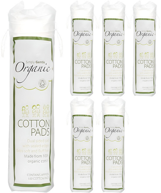 심플리잰틀 화장솜, 100매입, 6개