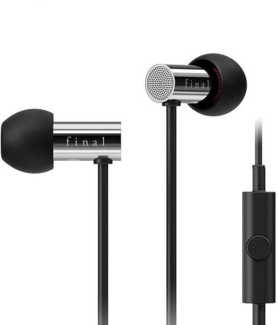 final 入耳式耳機 麥克風版 原廠保固, E3000C, 入耳式 黑色